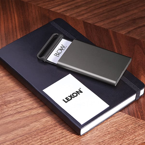 Lexon Nomaday Card Wizytownikciemnoszary/gun metal LD144X
