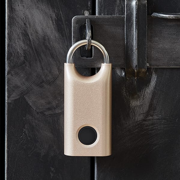 Lexon Nomaday Kłódka na odcisk palcazłoty/soft gold LL128D