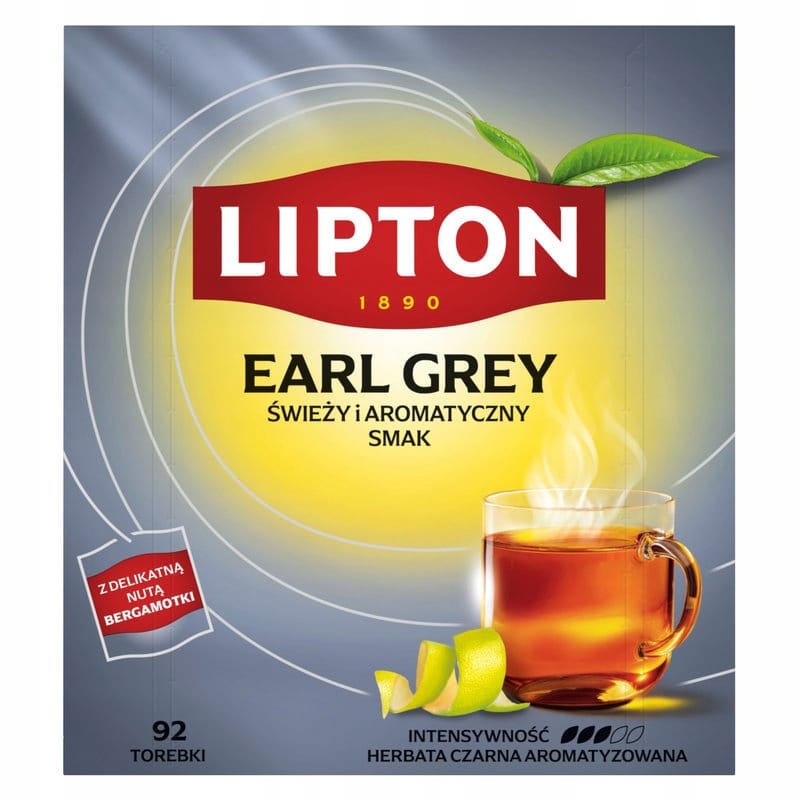 Herbata LIPTON (92 torebki x 1,5g) EARL GREY