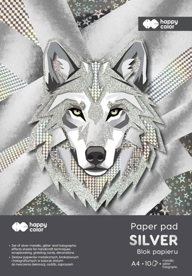 Blok Hobby SILVER A4 150-230g. (10ark.) HA 7840 2030-SL Happy Color