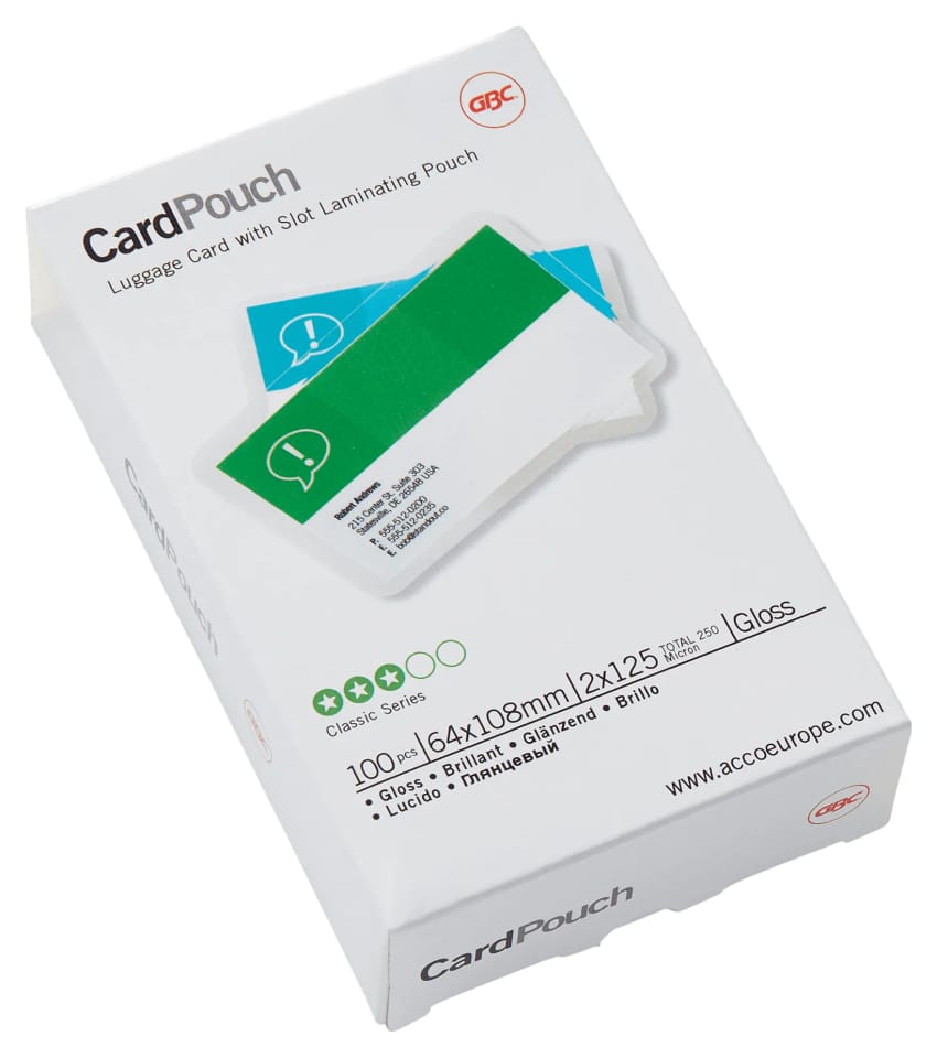 Folia do laminacji oznaczeń bagażu GBC 125mic 3740433