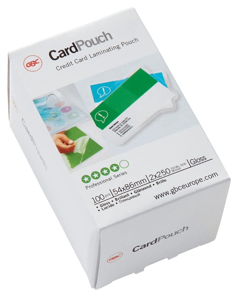 Folia do laminacji GBC Card 250 mic. białe 3740430