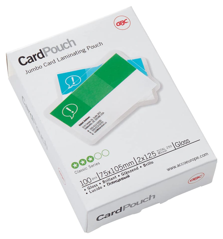 Folia do laminacji GBC Pouch 75x105mm 12 125Mic 3740303