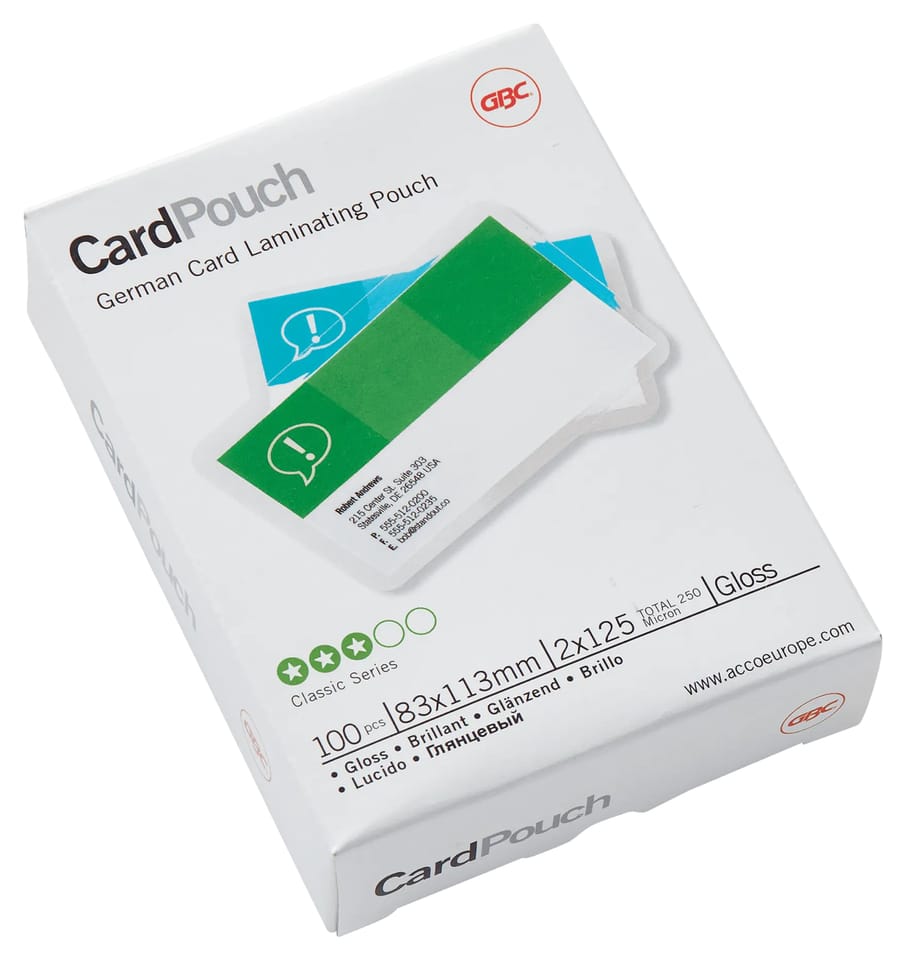 Folia do laminacji GBC Pouch 83x113mm 125Mic 100szt. 3743154