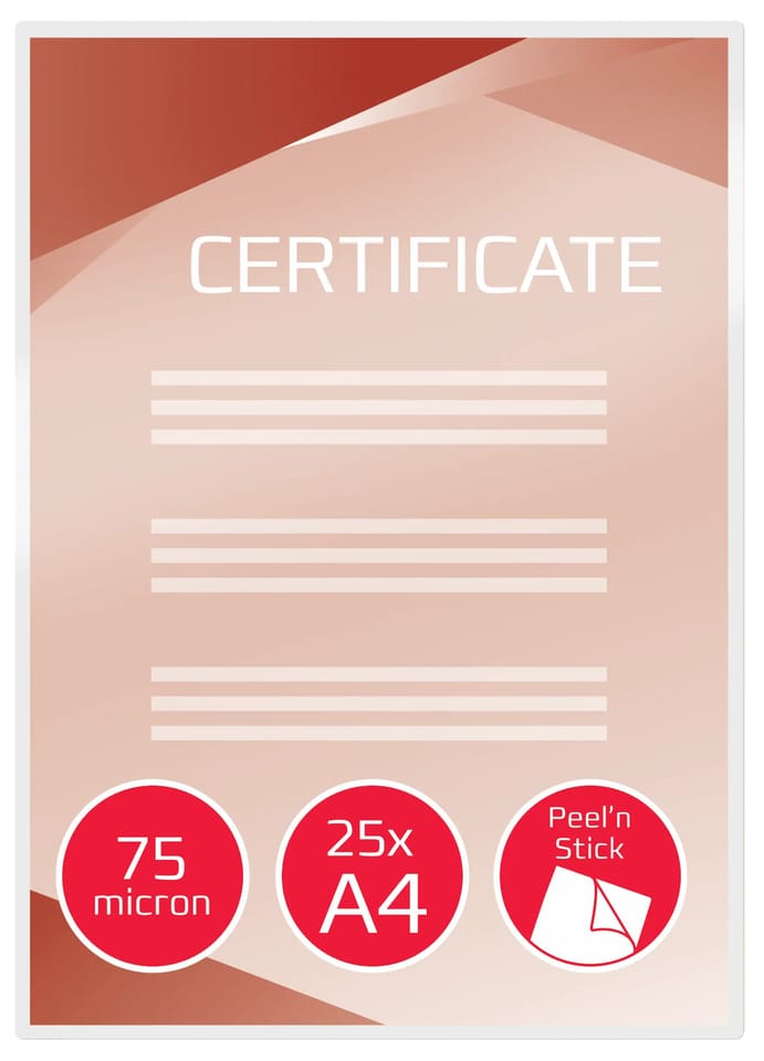 Samoprzylepna folia do laminacji GBC Peel`nStick A4 75 mic. matowa 3747530