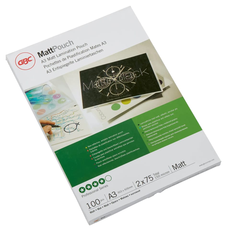 Folia do laminacji GBC Pouch A3 75Mic matt 100szt. 41660E