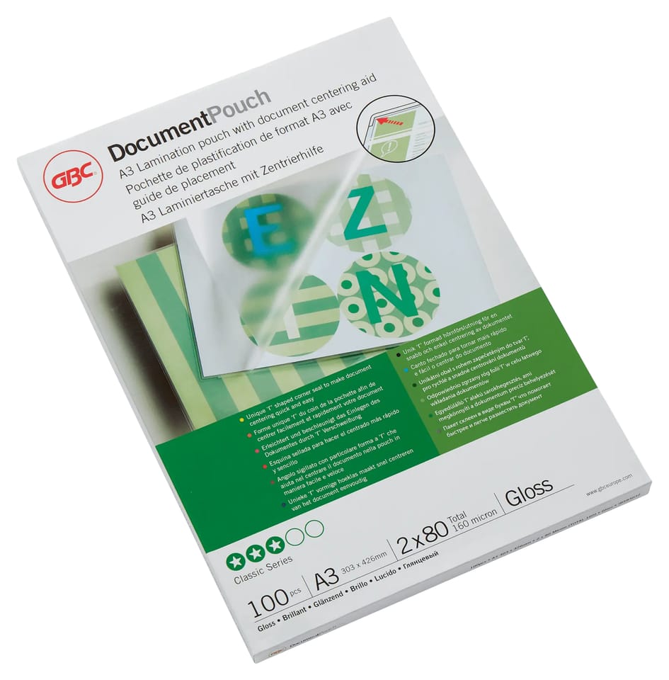 Folia do laminacji GBC Document A3 80 mic. IB583032