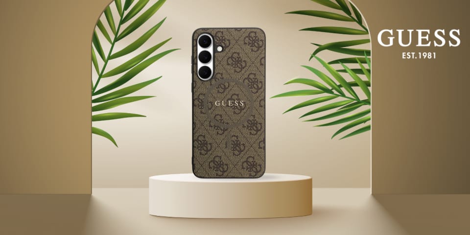 Etui Guess 4G Ring Classic Logo MagSafe  do Samsung Galaxy S25 FE brązowy