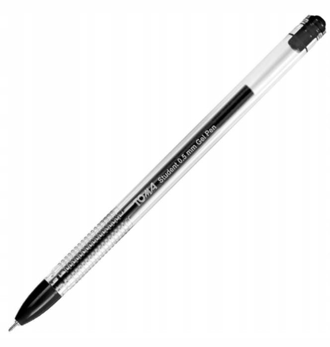 Długopis żelowy STUDENT czarny TO-071 TOMA