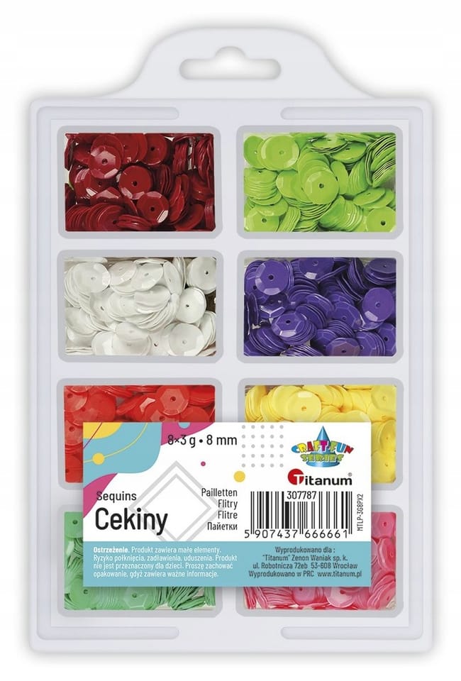 Cekiny pastelowe okr.8x3g 307787