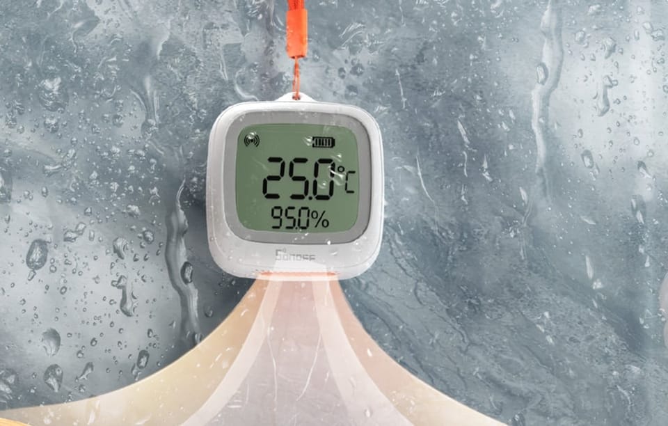 czujnik temperatury i wilgotności wyświetla dane na ekranie