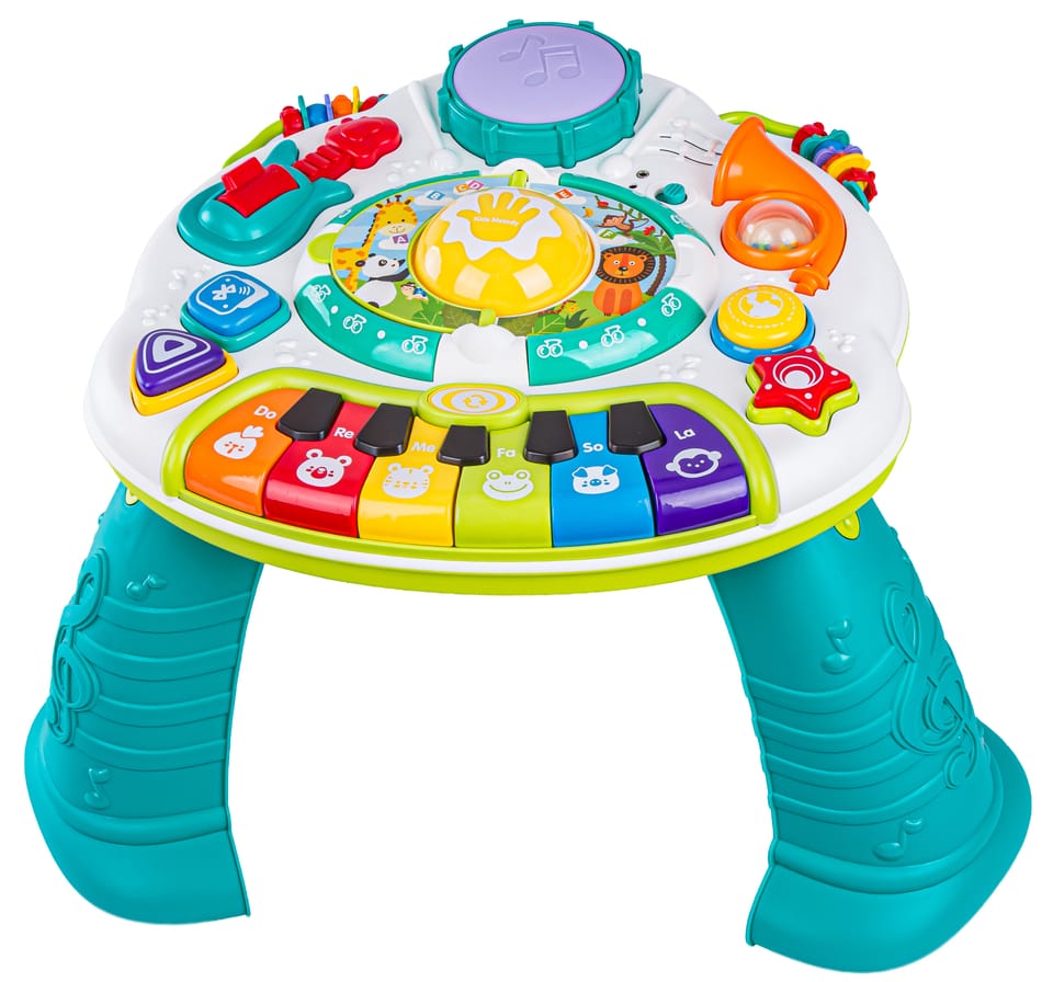 Multifunkcyjny Edukacyjny Muzyczny Stolik Dla Dzieci Pianinko Mikrofon
