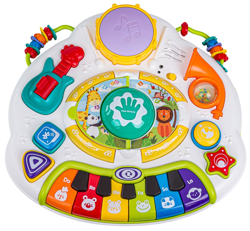 Multifunkcyjny Edukacyjny Muzyczny Stolik Dla Dzieci Pianinko Mikrofon