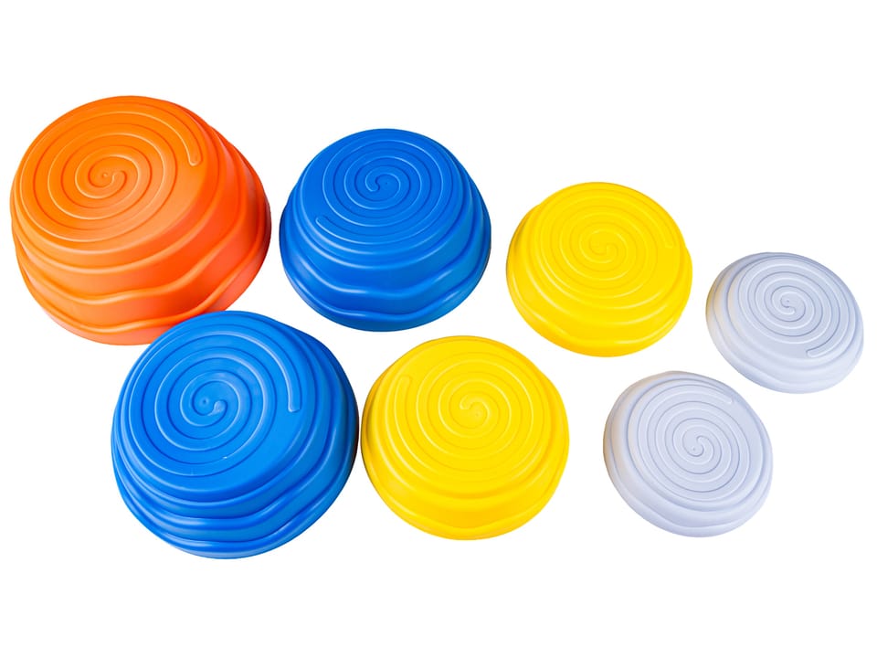 Ścieżka Sensoryczna Dla Dzieci KAMIENIE BALANSUJĄCE 7 Szt Równowaga Trening Równowagi