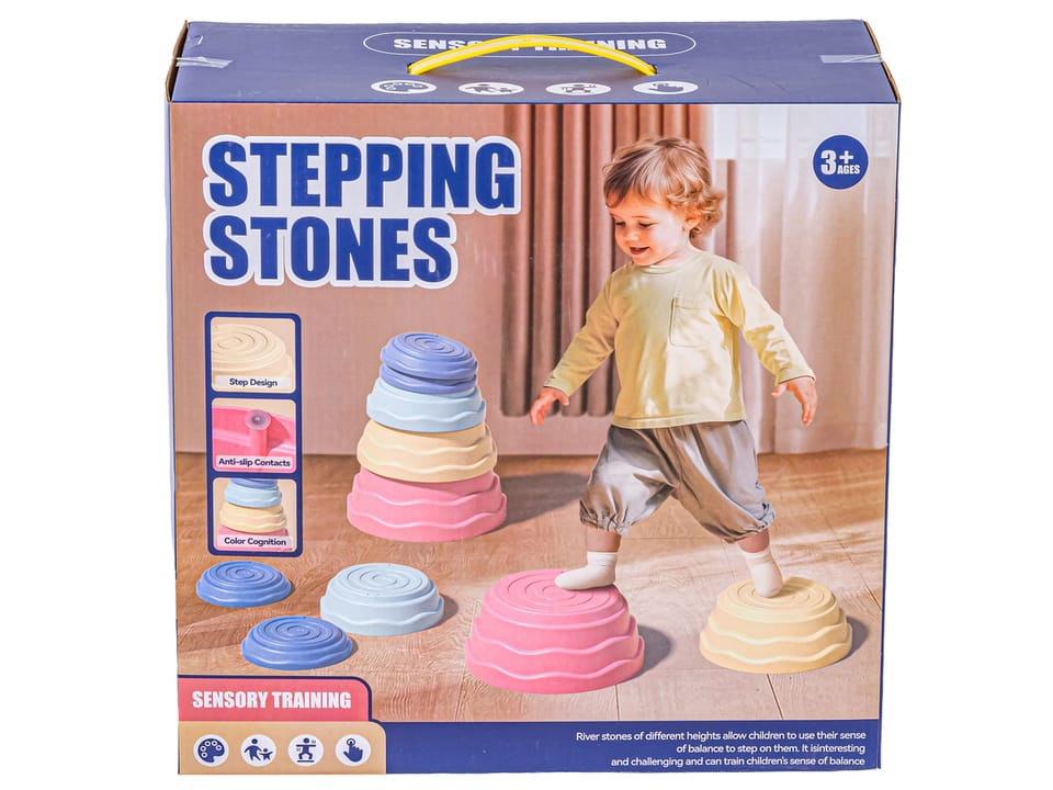Ścieżka Sensoryczna Dla Dzieci KAMIENIE BALANSUJĄCE 5 Szt Równowaga Trening Równowagi