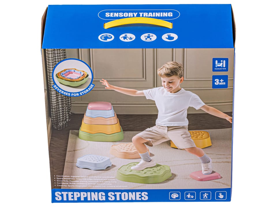 Ścieżka Sensoryczna Dla Dzieci KAMIENIE BALANSUJĄCE 5 Szt Równowaga Trening Równowagi