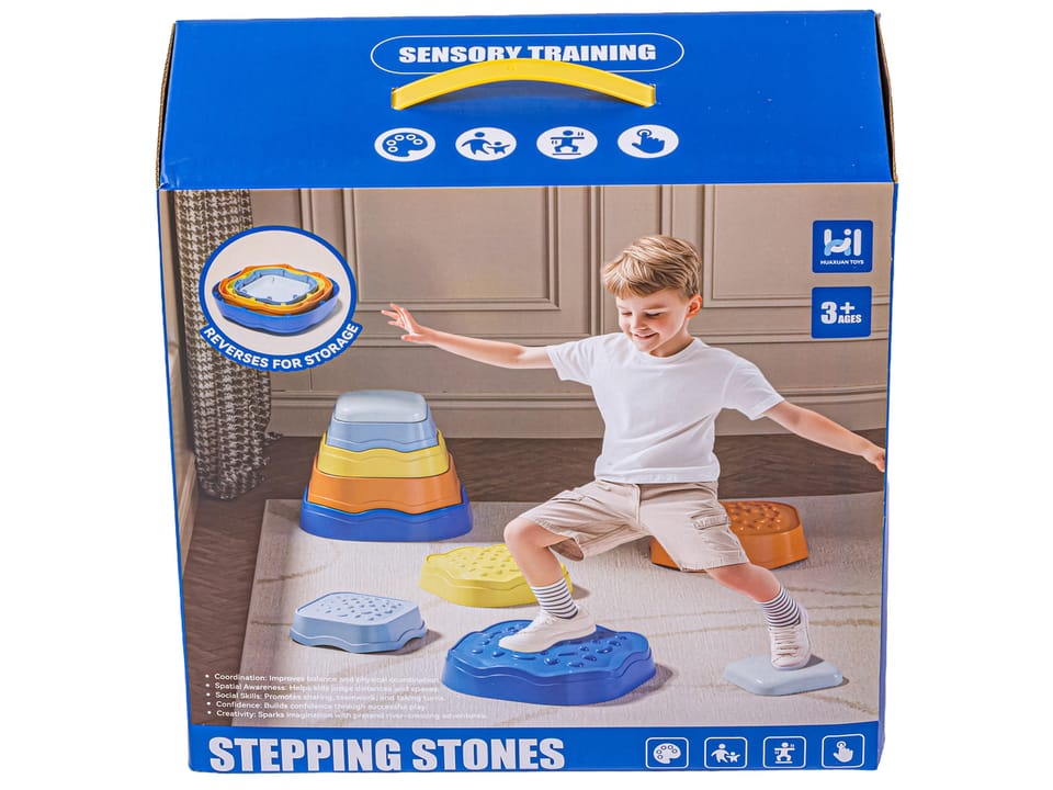 Ścieżka Sensoryczna Dla Dzieci KAMIENIE BALANSUJĄCE 5 Szt Równowaga Trening Równowagi
