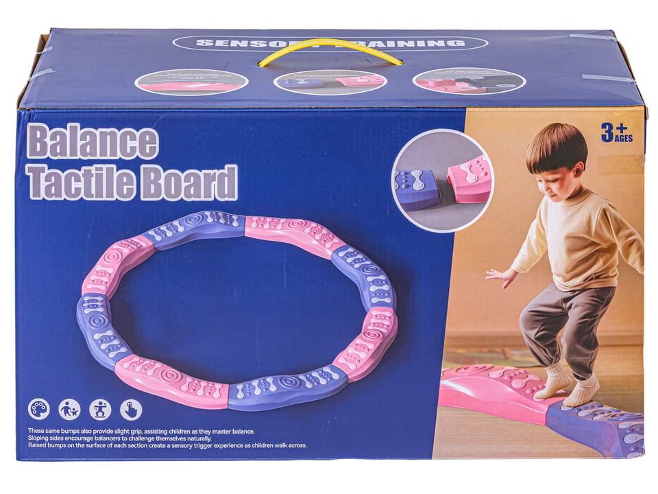 Ścieżka Sensoryczna Dla Dzieci KAMIENIE BALANSUJĄCE Do Ćwiczenia Równowagi 8 Szt Trening Nowa Wersja 6 Podkładek W Stopniach