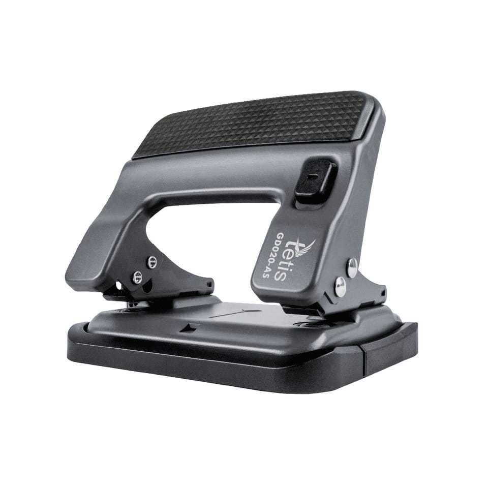 Dziurkacz metalowy 30k szary GD020-AS TETIS