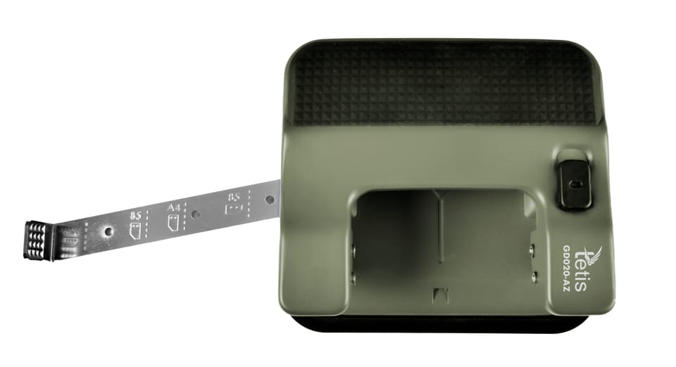 Dziurkacz metalowy 30k zielony GD020-AZ TETIS