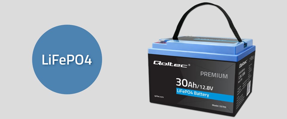 Qoltec Akumulator LiFePO4 Litowo-Żelazowo-Fosforanowy | 12.8V | 30Ah | 384Wh | BMS