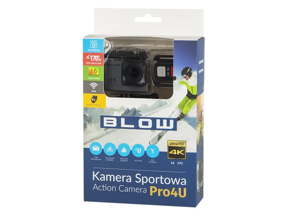 Rejestrator, kamera sportowa 4K Blow PRO4U