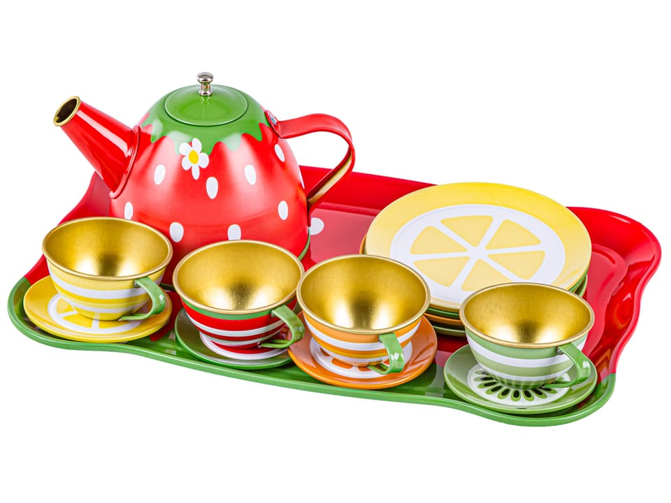 Zestaw Kawowy, do Parzenia Herbaty Kawy Czajnik Filiżanki + Akcesoria 16 el.