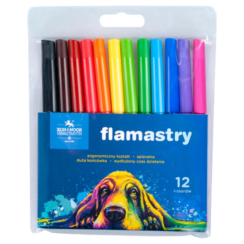 Flamastry 12 kolorów 7710/2AB KOH-I-NOOR