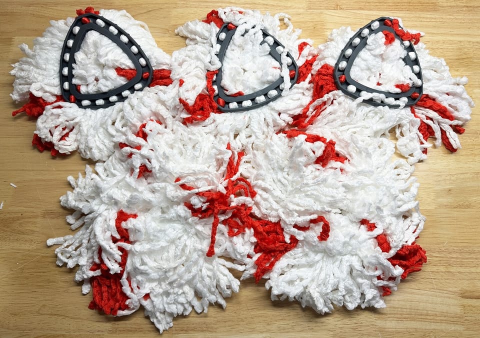 Wkład do mopa obrotowego. Trójkątny 36cm. Zamiennik 5szt