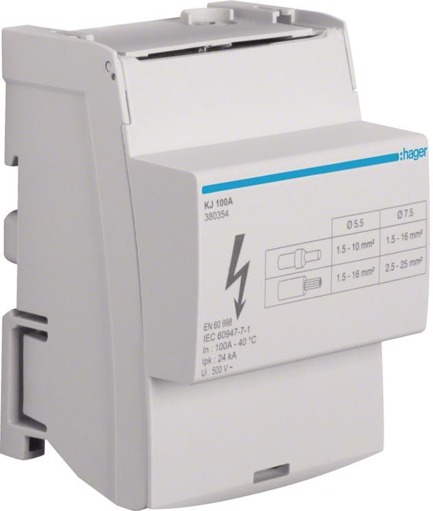 Blok rozdzielczy 4-biegunowy 100 A KJ100A