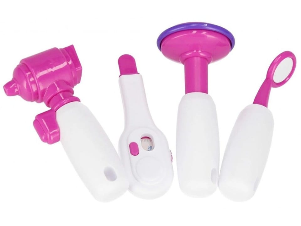 Zestaw Lekarski w Plecaku 3w1 Mały Doktor Walizka Plecak Domek Dla Lalek