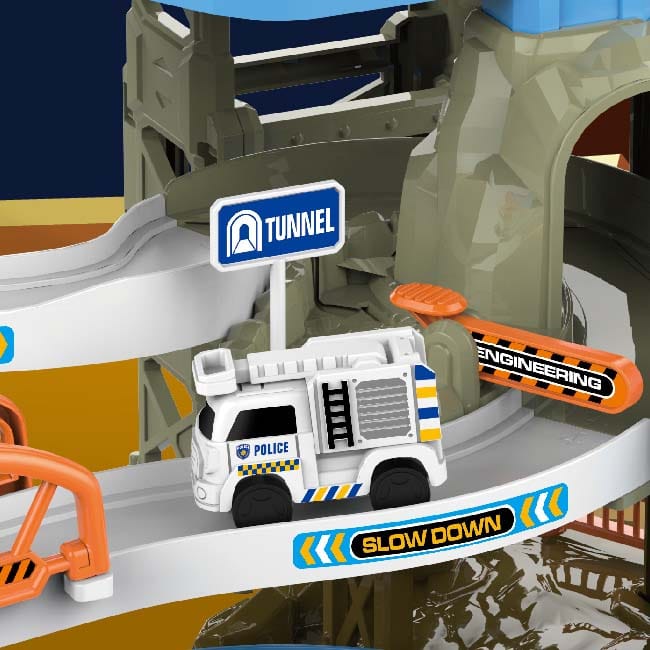 Zjazd Tor Samochodowy Parking Zjeżdżalnia Stacja Kosmiczna Rakieta