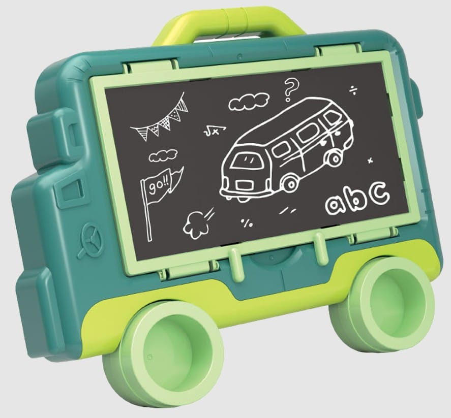 Wielofunkcyjna Dwustronna Tablica 2w1 Do Rysowania Malowania Zmazywalna Kredowa Stolik ZIELONA