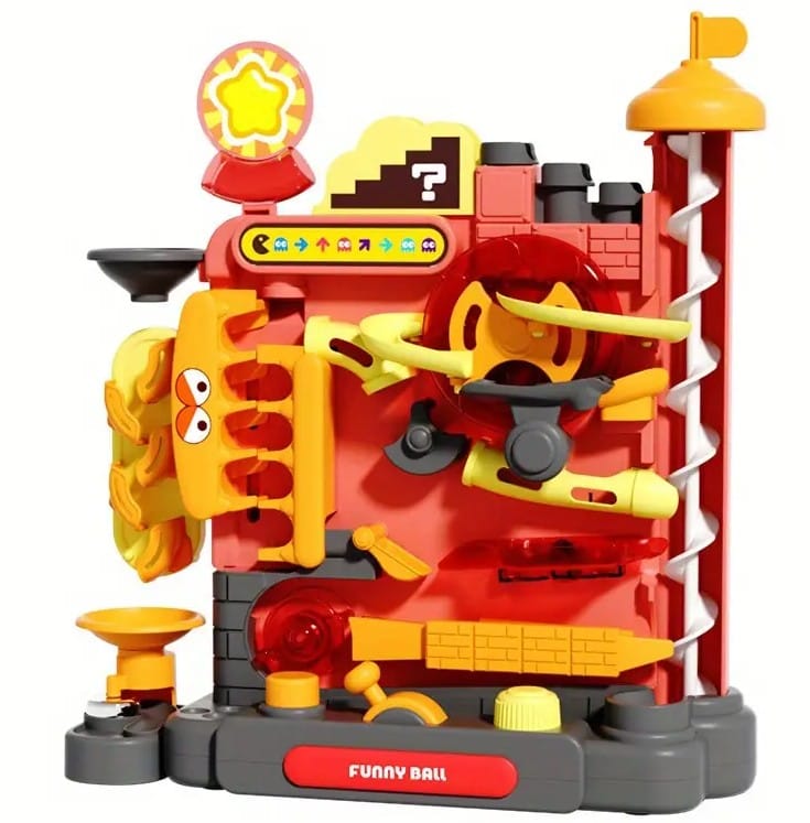 Kulkowy Tor Przeszkód Zjeżdżalnia Zjazd Dla Kulek Kulodrom Zabawka interaktywna