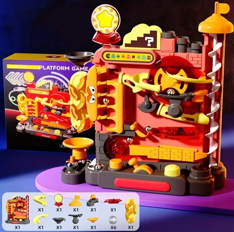 Kulkowy Tor Przeszkód Zjeżdżalnia Zjazd Dla Kulek Kulodrom Zabawka interaktywna