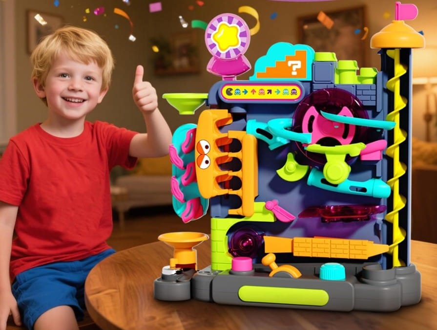 Kulkowy Tor Przeszkód Zjeżdżalnia Zjazd Dla Kulek Kulodrom Zabawka interaktywna