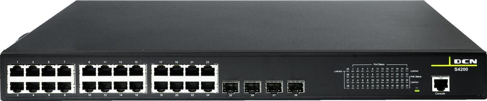SWITCH DCN S4200-28P-PL-SI-R2 L2 24xPoE+/4xSFP (200W)