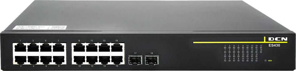 SWITCH DCN ES430-18P-POE L2 16xPoE+/2xSFP (250W)