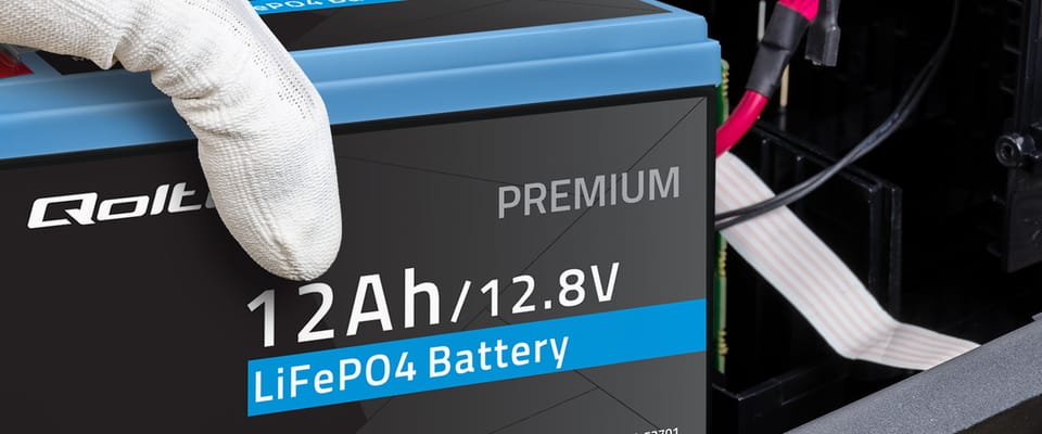 Qoltec Akumulator LiFePO4 Litowo-Żelazowo-Fosforanowy | 12.8V | 12Ah | 153.6Wh | BMS