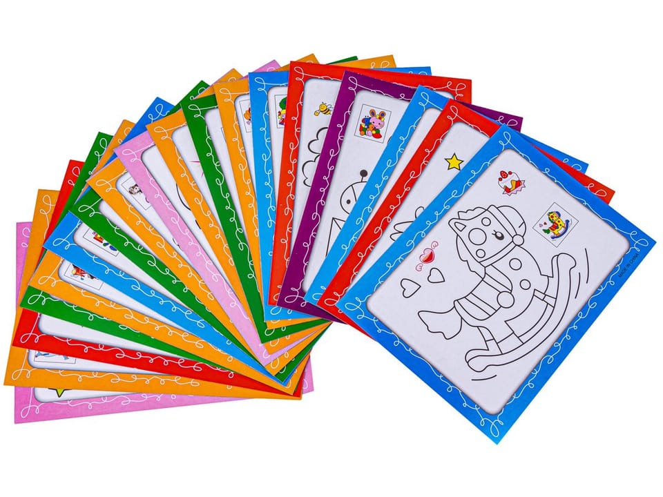 Wielofunkcyjna Dwustronna Tablica 2w1 Zmazywalna Klocki Układanka Edukacyjna CZERWONA