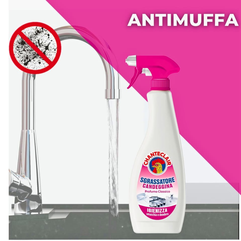 Chanteclair Sgrassatore con Candeggina Odtłuszczacz z Wybielaczem Butelka Uzupełniająca 625 ml