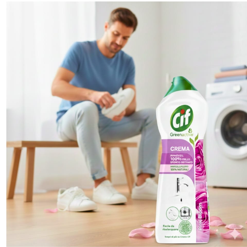 Cif Crema Mleczko Czyszczące Uniwersalne Pink Bloom 750 ml