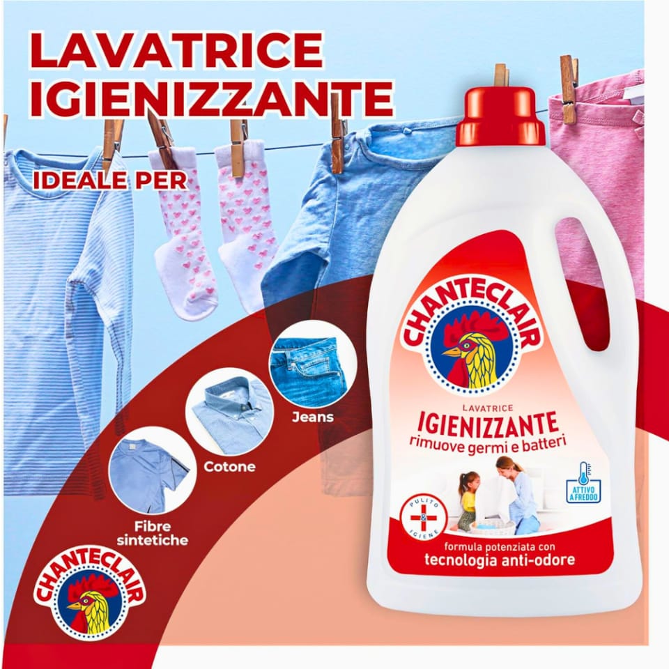 Chanteclair Lavatrice Igienizzante Dezynfekujący Żel do Prania 28 prań