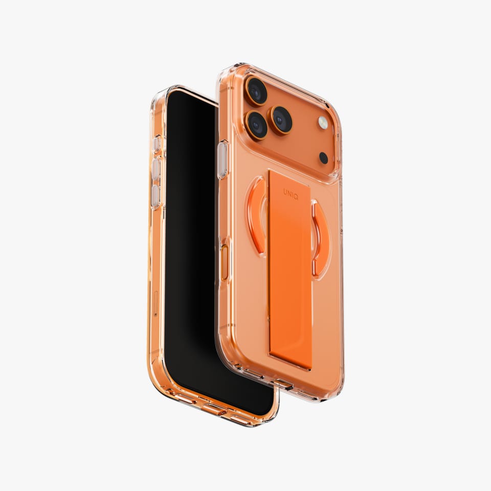 Etui UNIQ Heldro Air do iPhone 17 Pro    Magclick Charging pomarańczowy