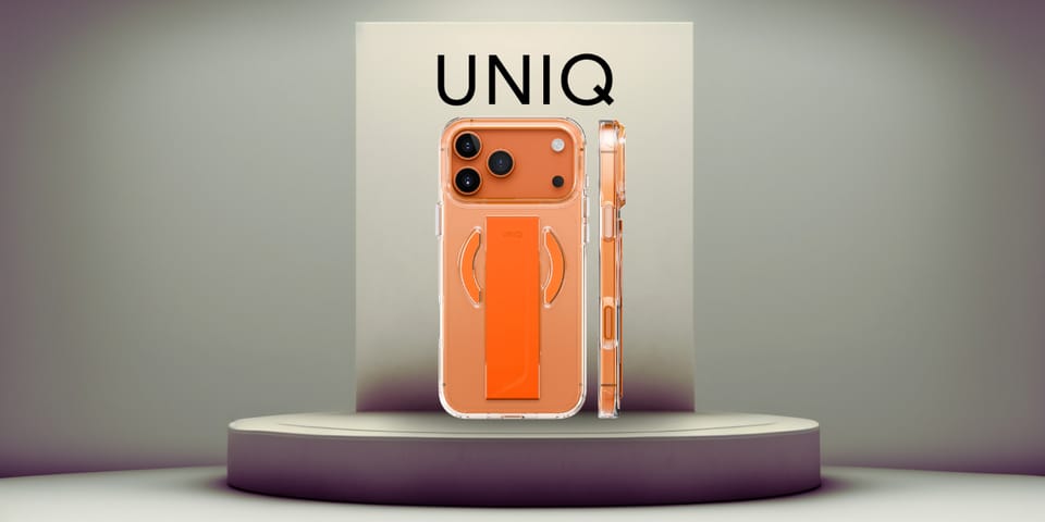 Etui UNIQ Heldro Air do iPhone 17 Pro    Magclick Charging pomarańczowy