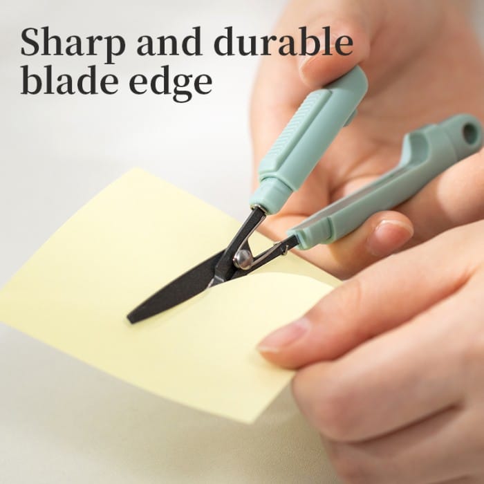 Nożyczki kompaktowe w bezpiecznym etui Linfini zielone EZ508GR DELI