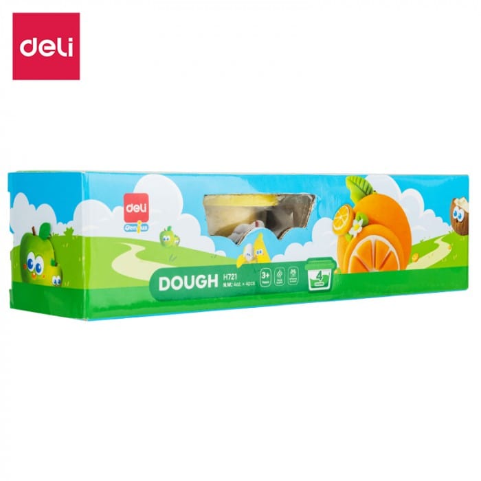 Ciastolina 4 kolory owocowy zapach EH721 DELI