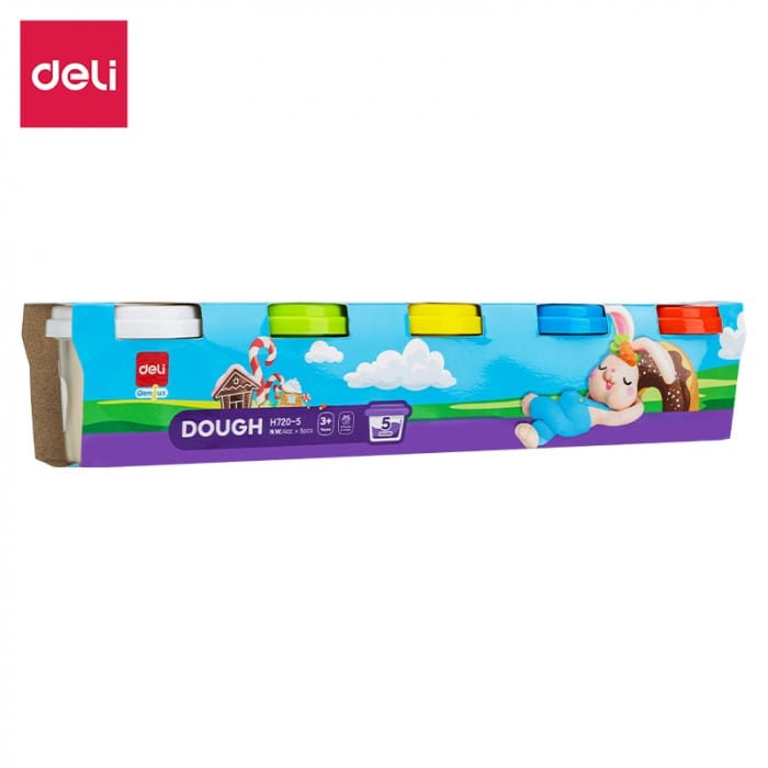 Ciastolina 5 kolorów EH720-5 DELI