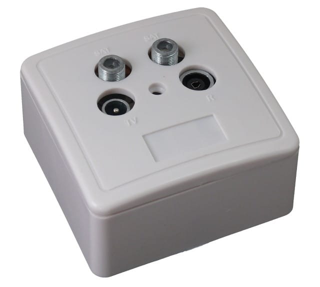 GNIAZDO SSD4-00 RTV/2XSAT KONCOWE; 7317