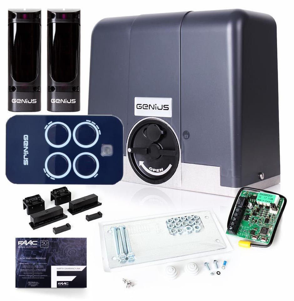 Zestaw Genius Blizzard 400 24V do 400kg bram przesuwnych